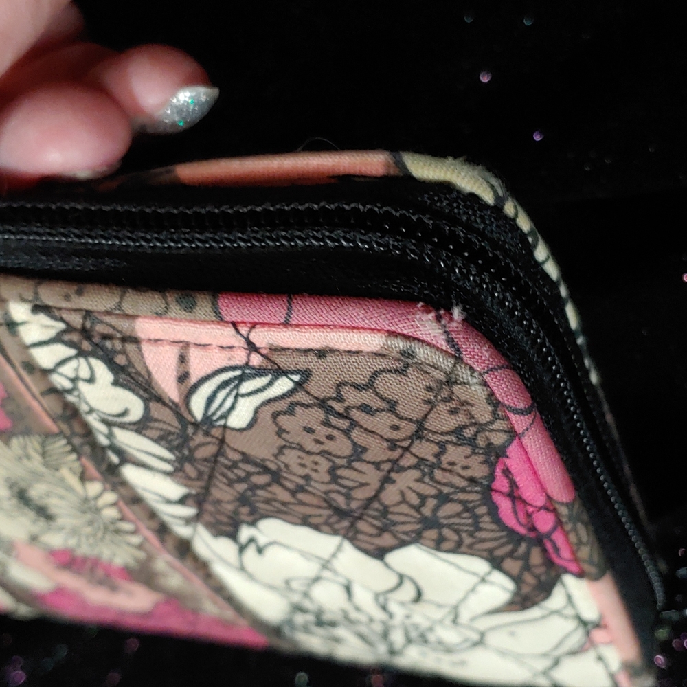 Vera Bradley Mocha Rouge Large Wallet - Picture 16 of 16